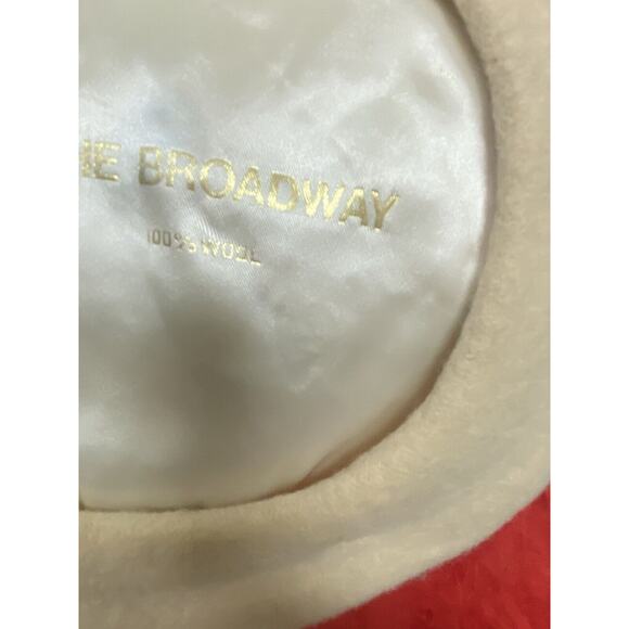 Womens Vintage The Broadway 100% Wool Ivory White Beret Paris Cute Fashion Hat - Picture 7 of 11